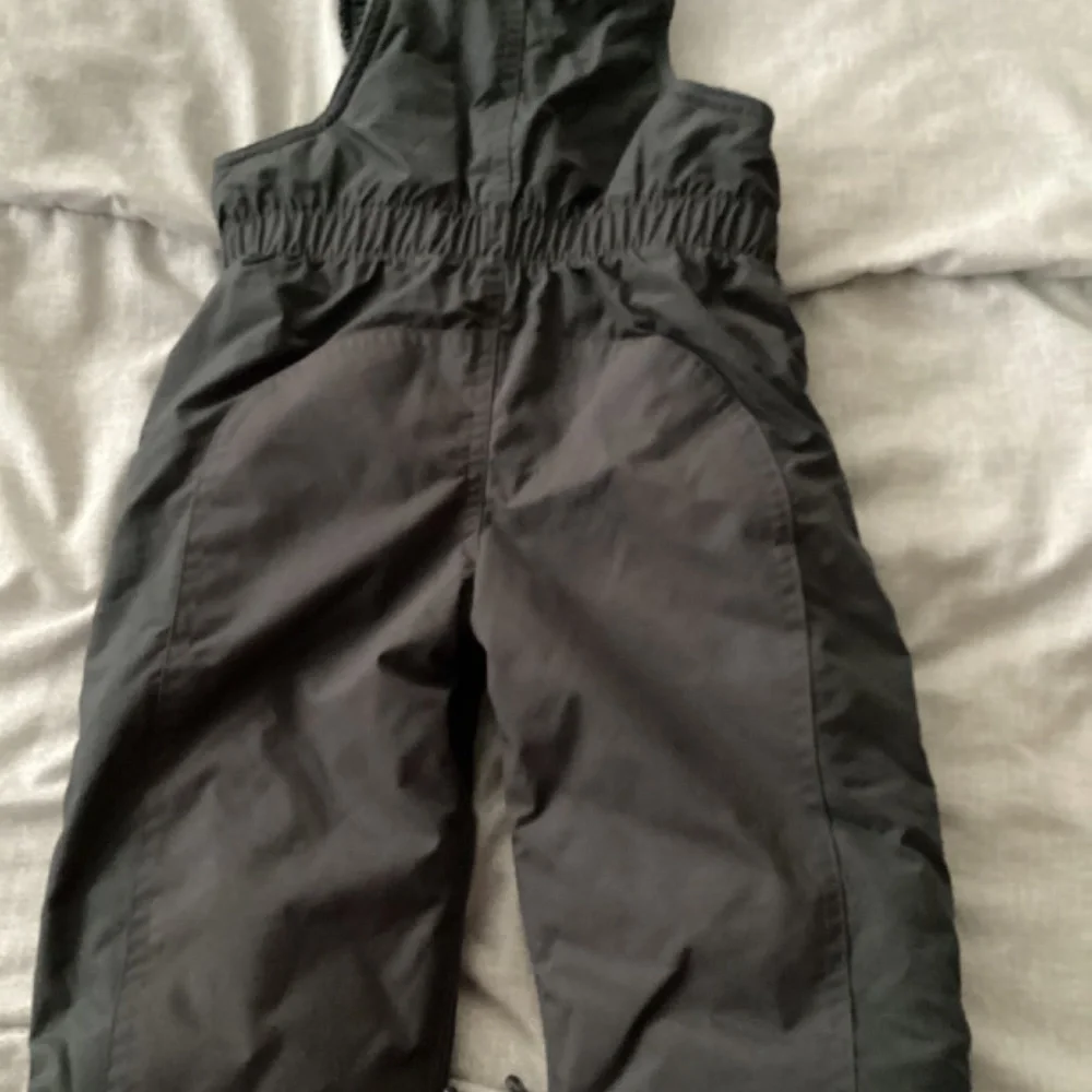 Toddler Boy Girl Snow Pants 12 Months Bib Lined Gray Winter Baby